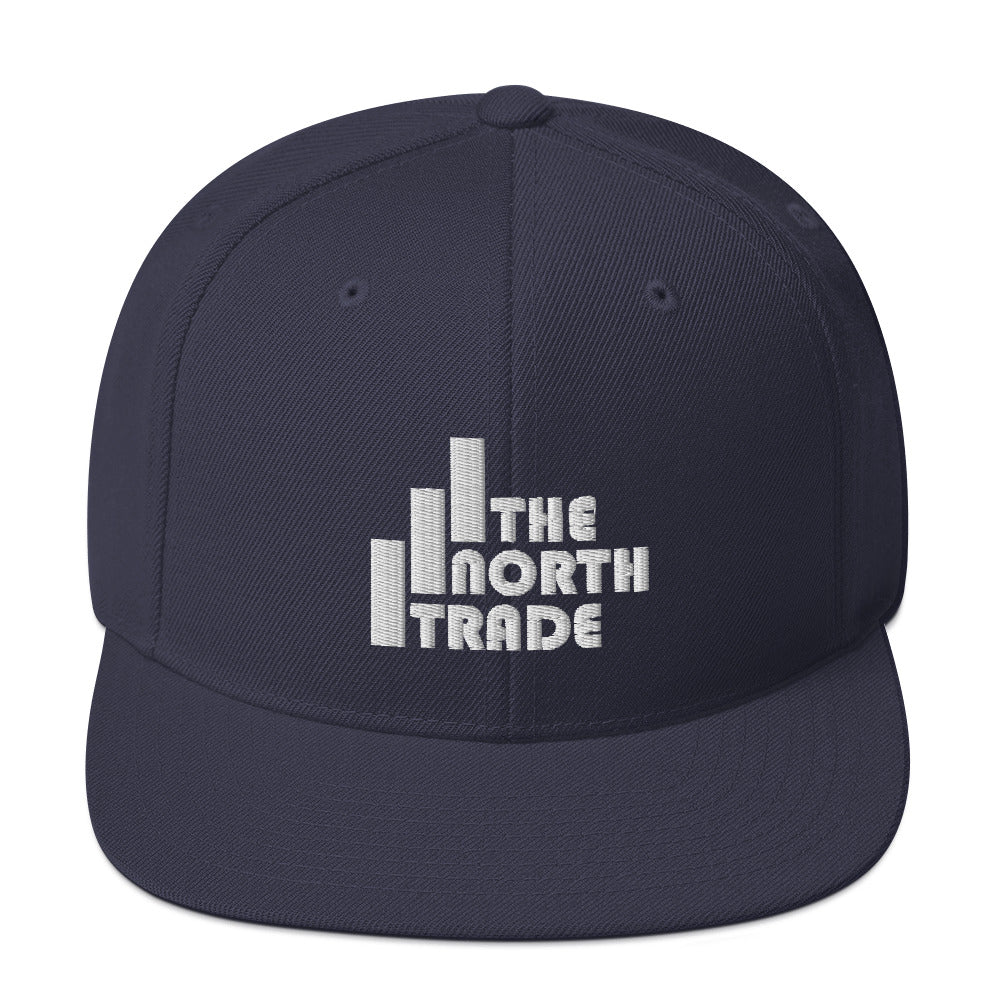 The North Trade Snapback Hat - White Logo